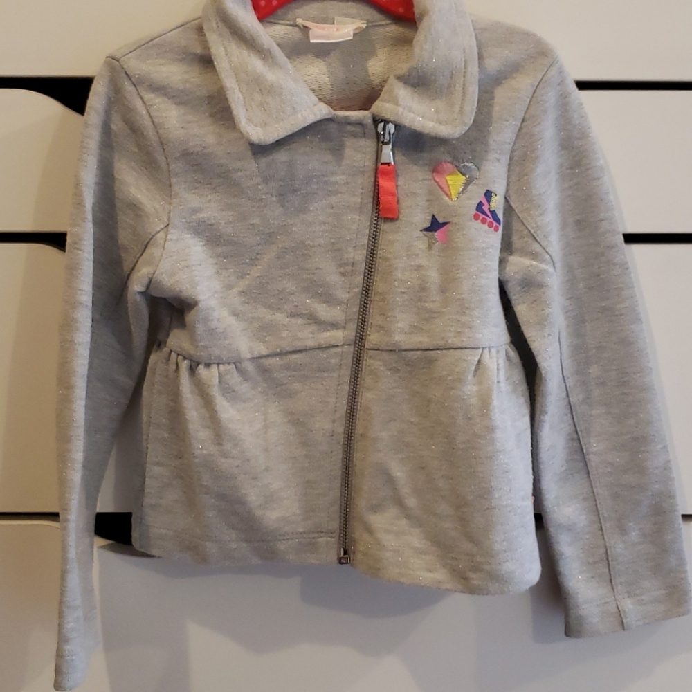 BILLIEBLUSH glittery zip up, sz 4 - Picture 1 of 5